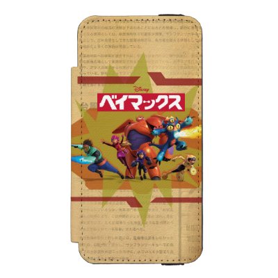 Big Hero 6 Superheros 3 Wallet Case For iPhone SE/5/5s