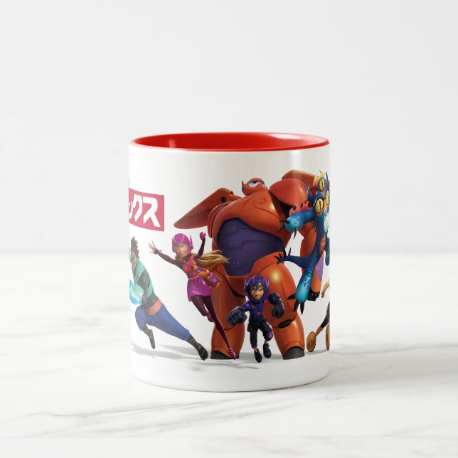 Big Hero 6 Superheros Two-Tone Coffee Mug (Center)