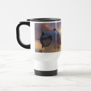 Big Hero Space Ship and Bridge Travel Mug