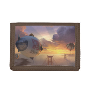 Big Hero Space Ship and Bridge Trifold Wallet