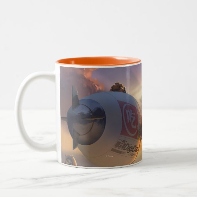 Big Hero Space Ship and Bridge Two-Tone Coffee Mug (Left)