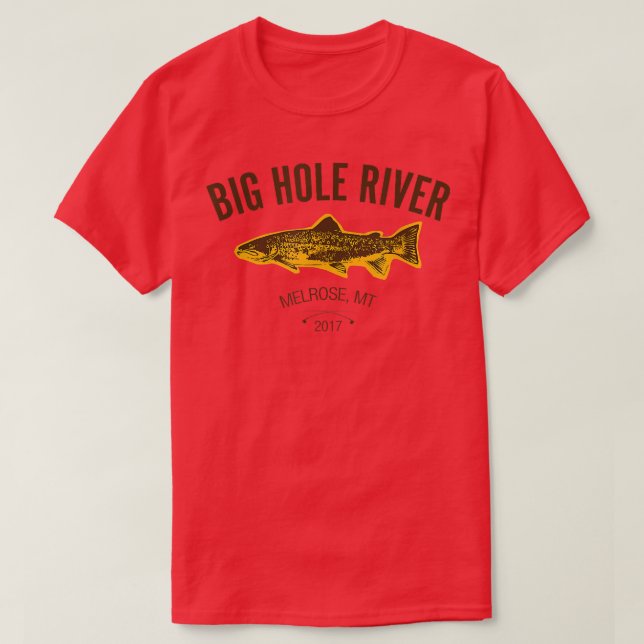 Big Hole River, Melrose Montana Tee  (Design Front)