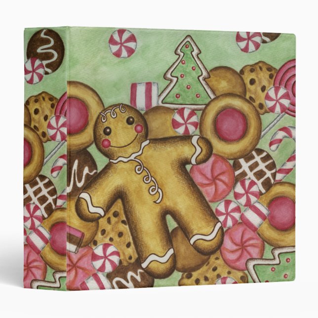 Big Holiday Cookie Recipe Binder Gift (Front/Spine)