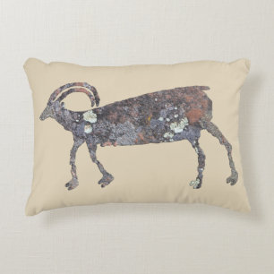 Big Horn Sheep Petroglyph Accent Pillow