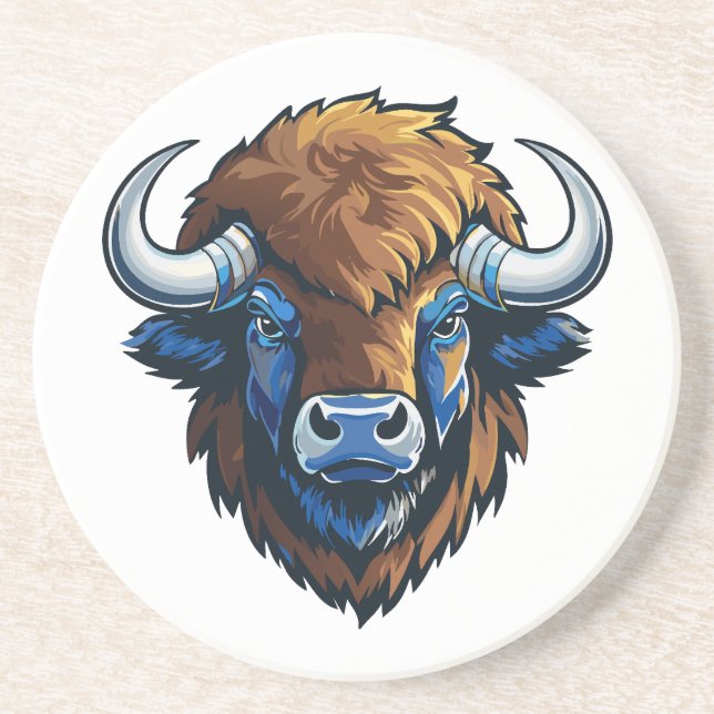 big horned bison coaster (Front)