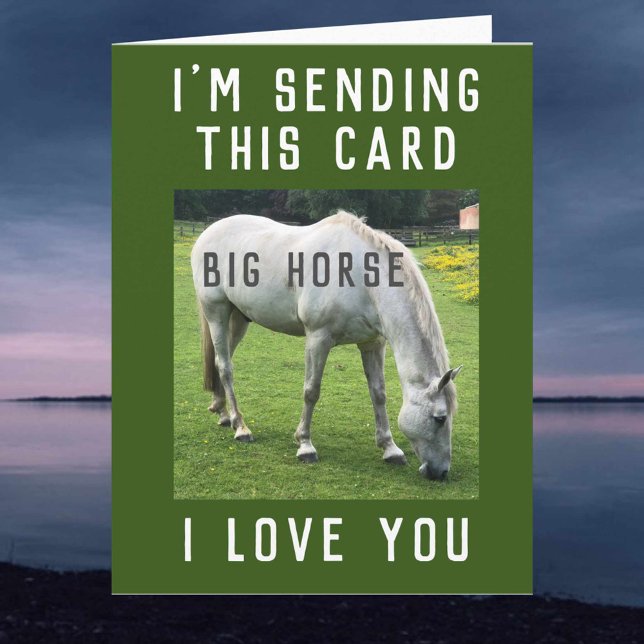 Big Horse I Love You Card (Creator Uploaded)