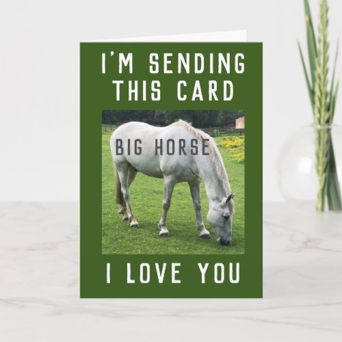 Big Horse I Love You Card