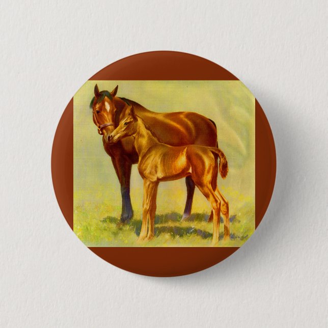 big horse little horse button (Front)