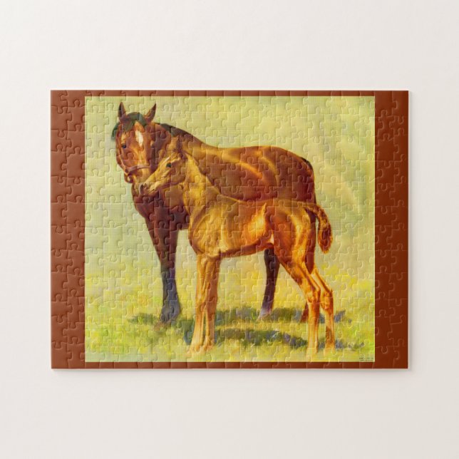 big horse little horse jigsaw puzzle (Horizontal)