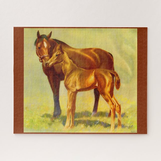 big horse little horse jigsaw puzzle (Horizontal)