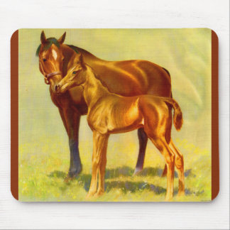 big horse little horse mouse pad