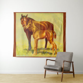 big horse little horse tapestry