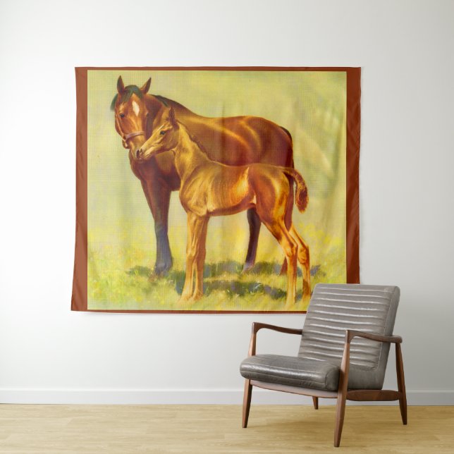big horse little horse tapestry (In Situ (Horizontal))