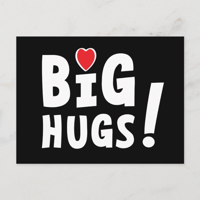 Big hug. Beta card or Valentine's Day (Front)