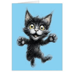BIG HUG CAT GIANT GREETING CARD