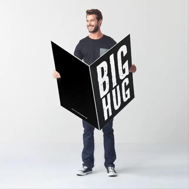 BIG HUG GIANT HUGE BIG BIRTHDAY GREETING CARD | Zazzle