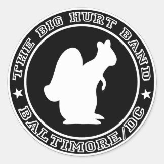 BIG HURT ROUND SQUIRREL STICKER