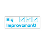 [ Thumbnail: "Big Improvement!" Educator Rubber Stamp ]