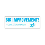 [ Thumbnail: "Big Improvement!" Instructor Rubber Stamp ]