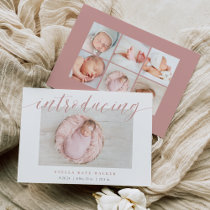 Big Introduction | Photo Birth Announcement