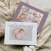 Big Introduction | Photo Birth Announcement