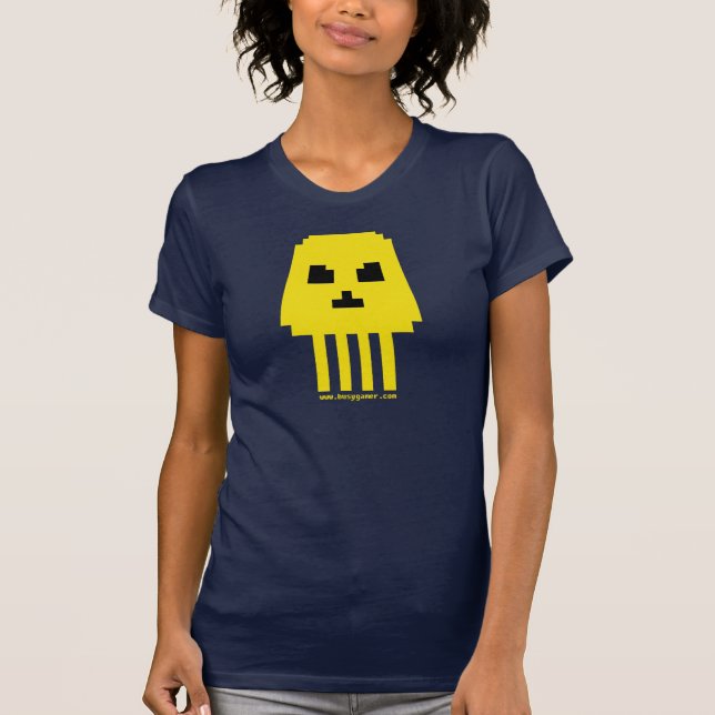 BIG INVADER SKULL! FOR GIRLS! T-Shirt (Front)