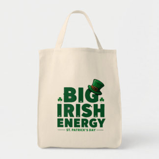 Big Irish Energy Tote Bag | Funny St Patrick’s Day