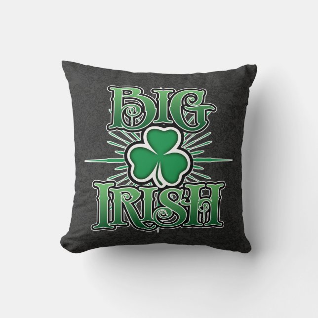 Big Irish Throw Pillow (Front)