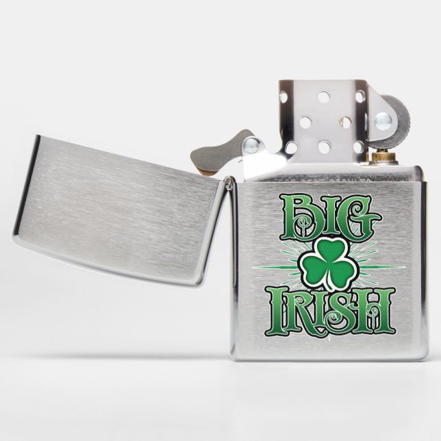 Big Irish Zippo Lighter (Opened)