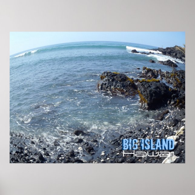 Big Island Hawaii distorted view poster (Front)