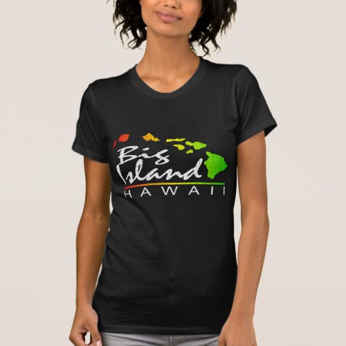 BIG ISLAND Hawaii Distressed Design T_Shirt