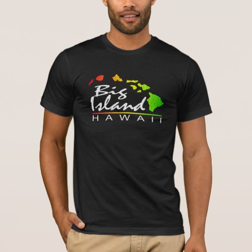 BIG ISLAND Hawaii Distressed Design T_Shirt