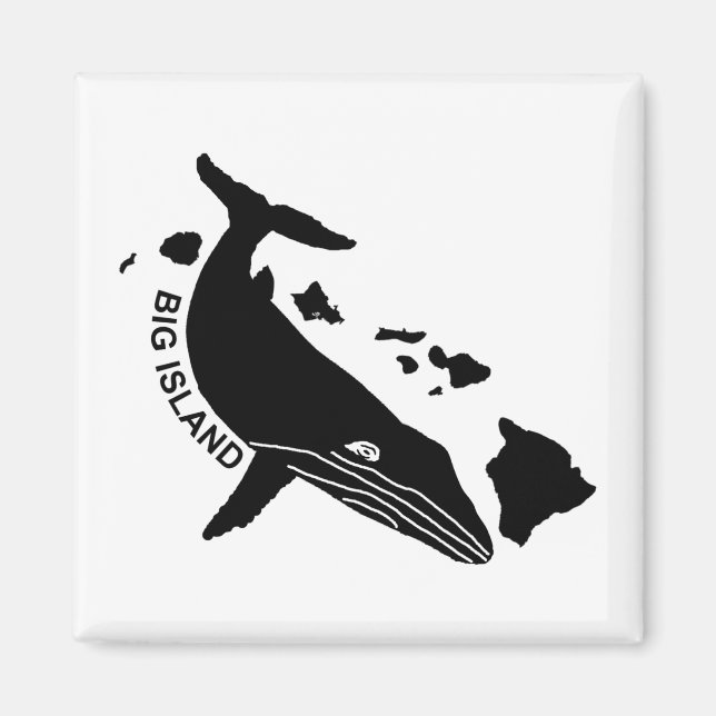 Big Island - Hawaii Islands Humpback Magnet (Front)
