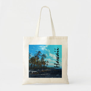 Big Island Hawaii scenic palms reusable bag