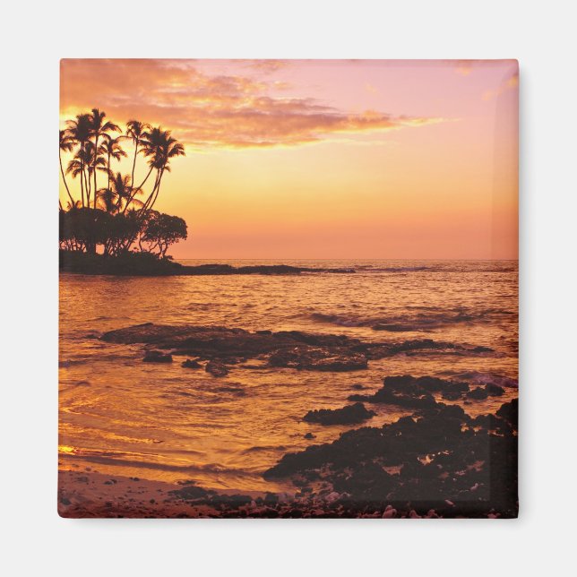 Big Island, Hawaii. Sunset, Big Island Hawaii. 2 Magnet (Front)