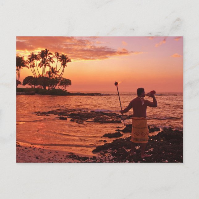 Big Island, Hawaii. Sunset, Big Island Hawaii. Postcard (Front)