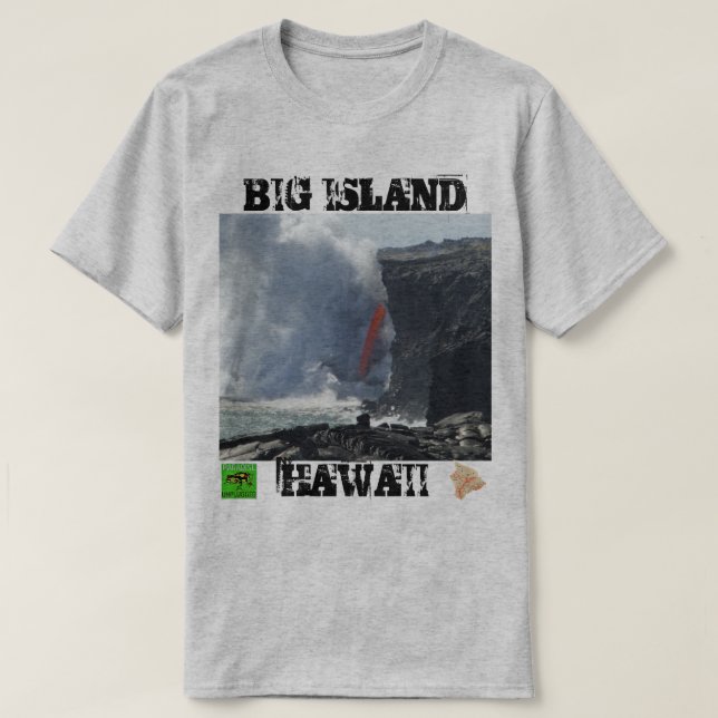 BIG ISLAND, HAWAII T-Shirt (Design Front)