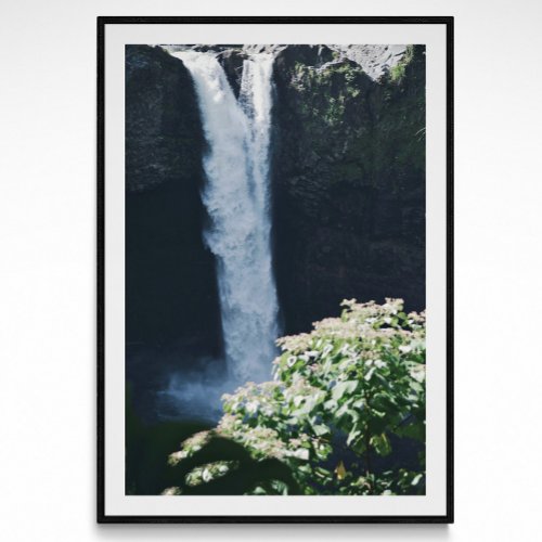 Big Island Waterfall Photography Poster 