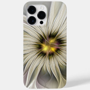 Big Ivory Flower, Abstract Modern Fractal Art Case-Mate iPhone 14 Pro Max Case