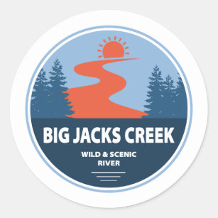 Big Jacks Creek Wild And Scenic River Idaho Classic Round Sticker