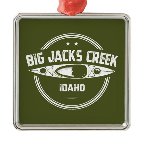 Big Jacks Creek Wild And Scenic River Idaho Kayaki Metal Ornament