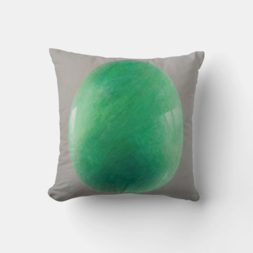 Big Jade Egg Throw Pillow