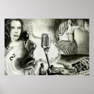 Big jazz 4  36'x24' poster