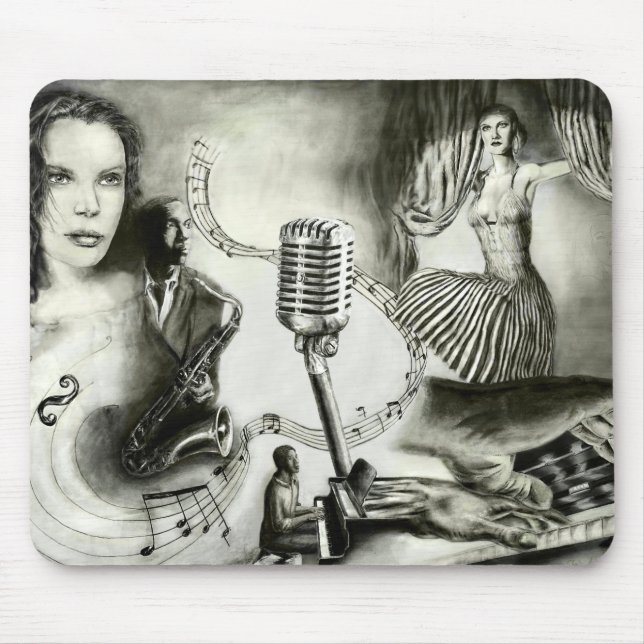 Big Jazz Mouse Pad (Front)