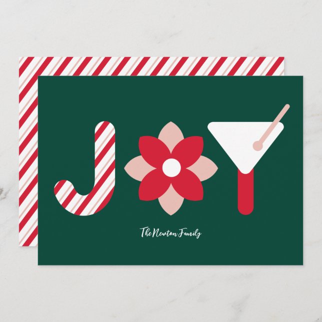 Big Joy Pine Green Holiday Card (Front/Back)