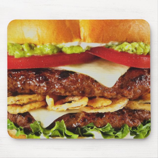 Big Juicy Cheeseburger Mouse Pad (Front)