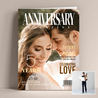  Big Jumbo Anniversary Magazine Cover Photo Card