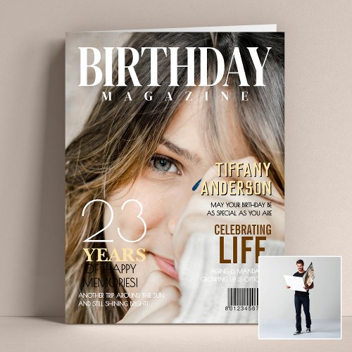 Big Jumbo Birthday Magazine Cover Photo
