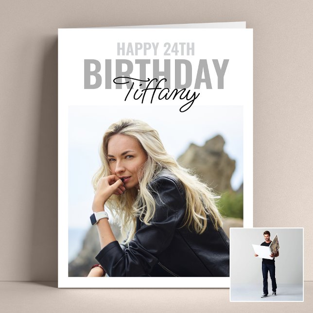  Big Jumbo Birthday Photo Card (Personalized this big, jumbo birthday greeting card to create a special keepsake for your love one!)