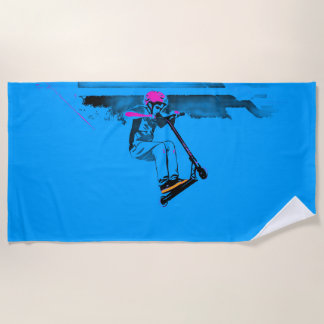 Big Jump - Scooter Rider Beach Towel